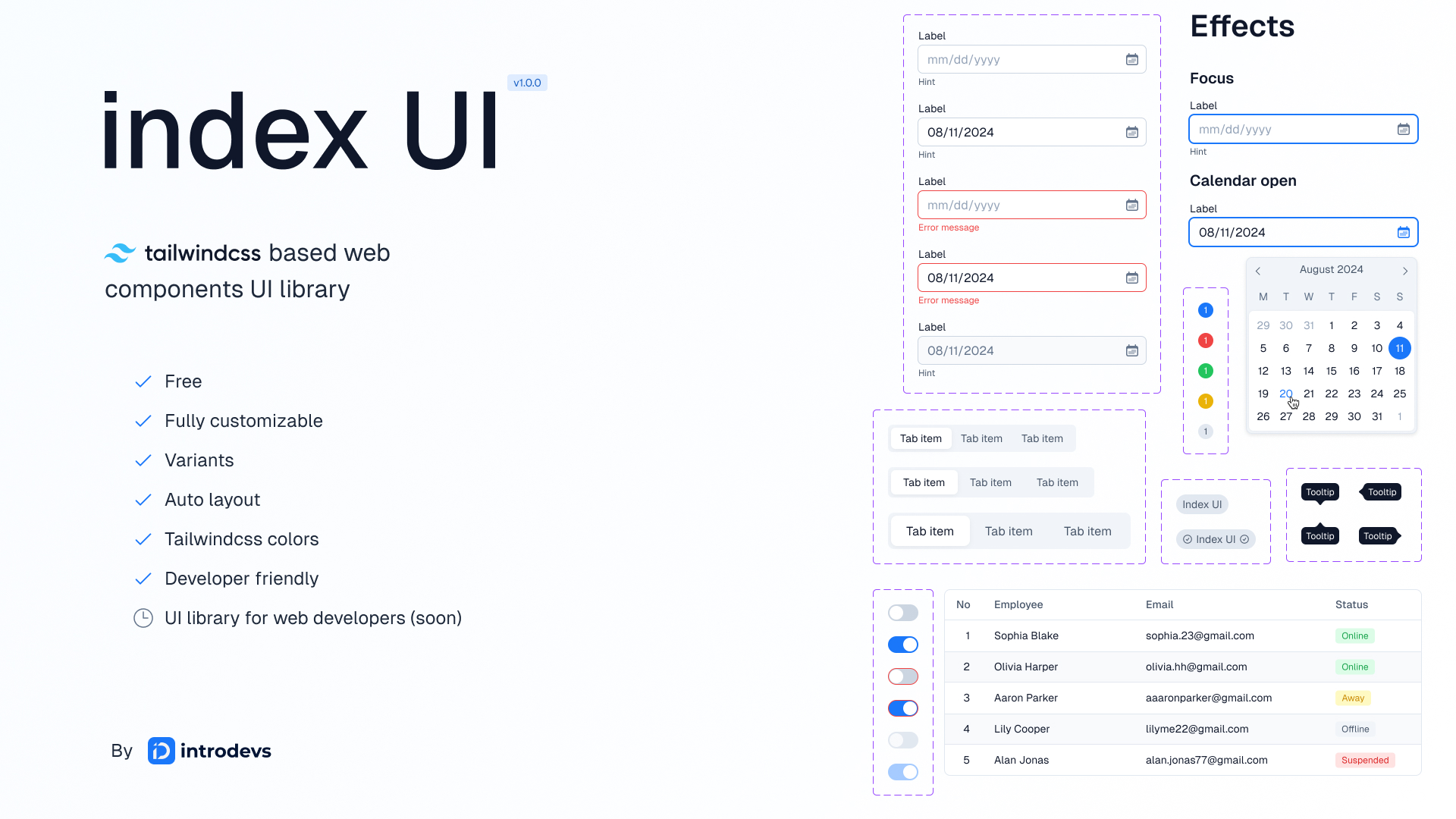 index UI cover image