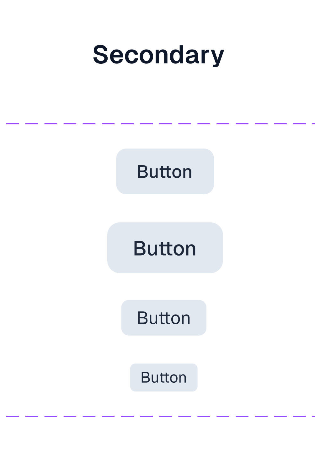 index UI - Secondary button